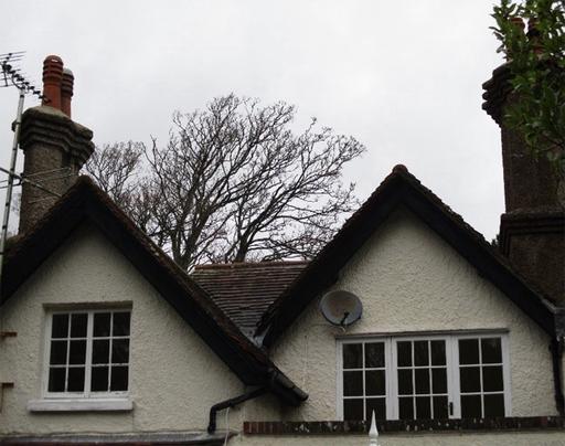 Image of a roof taken with the Polecam